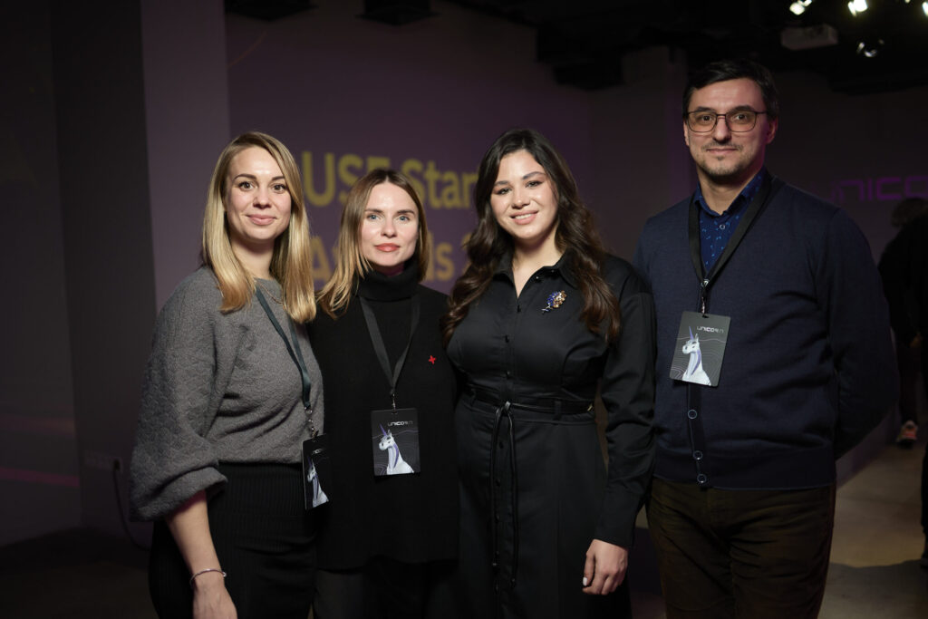 Sigma Software team during the final: Elvira Zhukovska, Kate Stefanovych, Daria Yaniieva, Volodymyr Yantsov